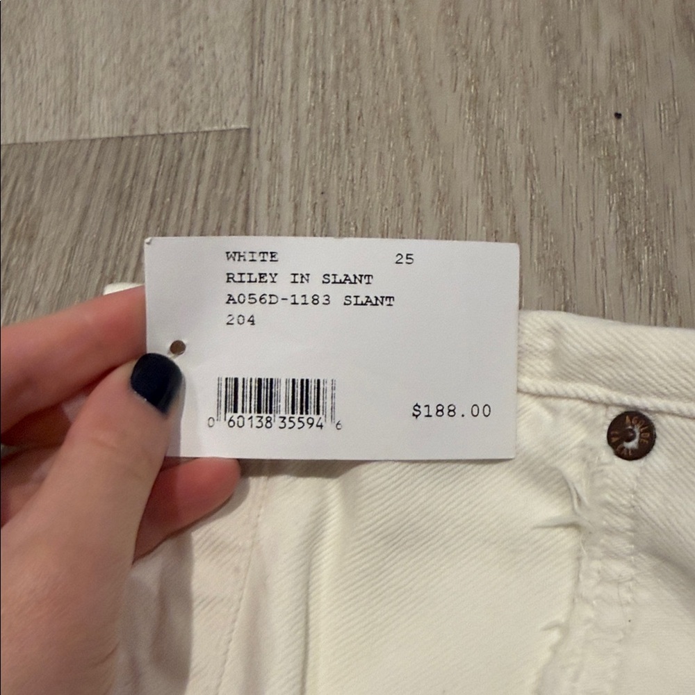 NWT AGOLDE Riley High Rise Crop Straight Jeans - Picture 4 of 6